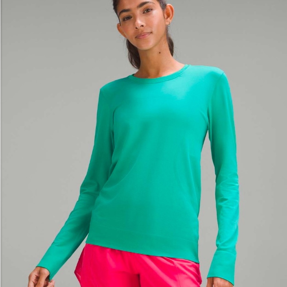 NWT! Lululemon Swiftly Relaxed Long Sleeve Shirt Kelly Green Size 4